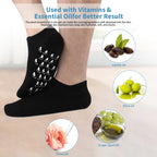 Aluroice moisturizing socks close up on textured silicone material