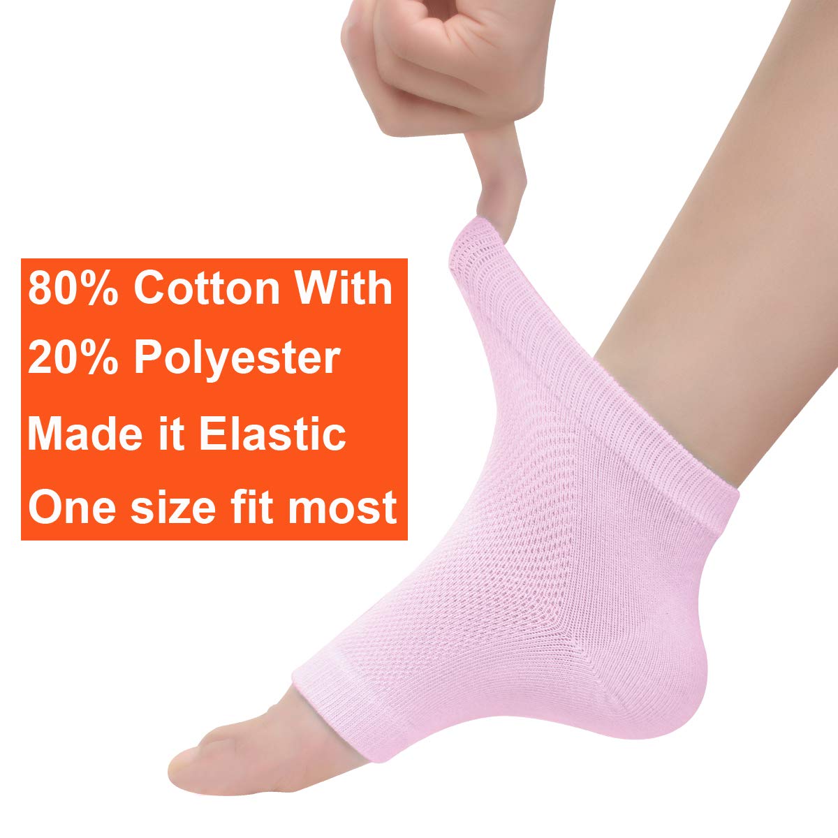 Top view of Exptolii moisturizing spa socks with ventilated design
