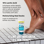 Close up of fifteen percent lactic acid foot cream texture
