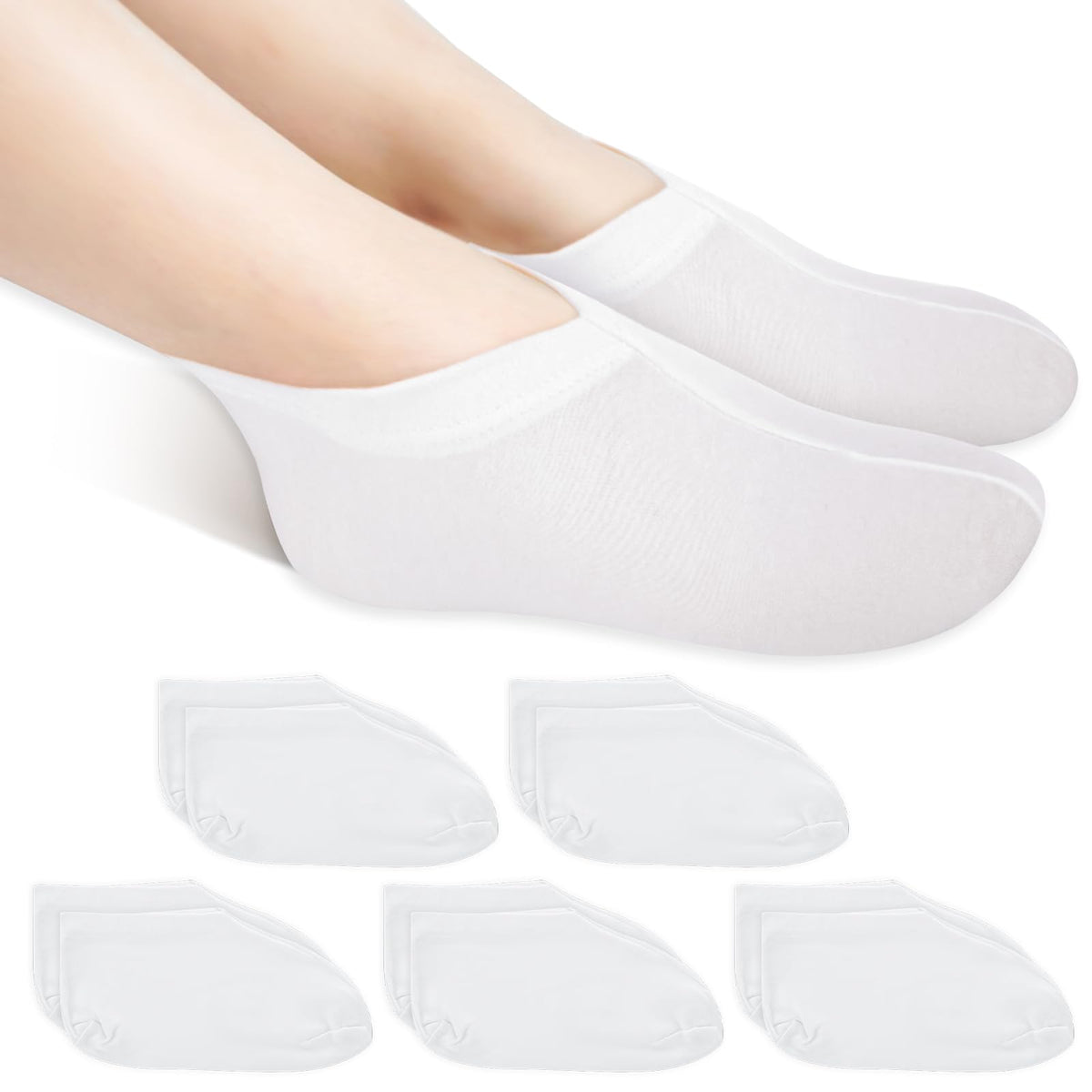 Packaged set of Ciatbyyj hydrating cotton socks ready for use