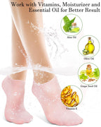 Golbylicc anti slip silicone pedicure socks texture view