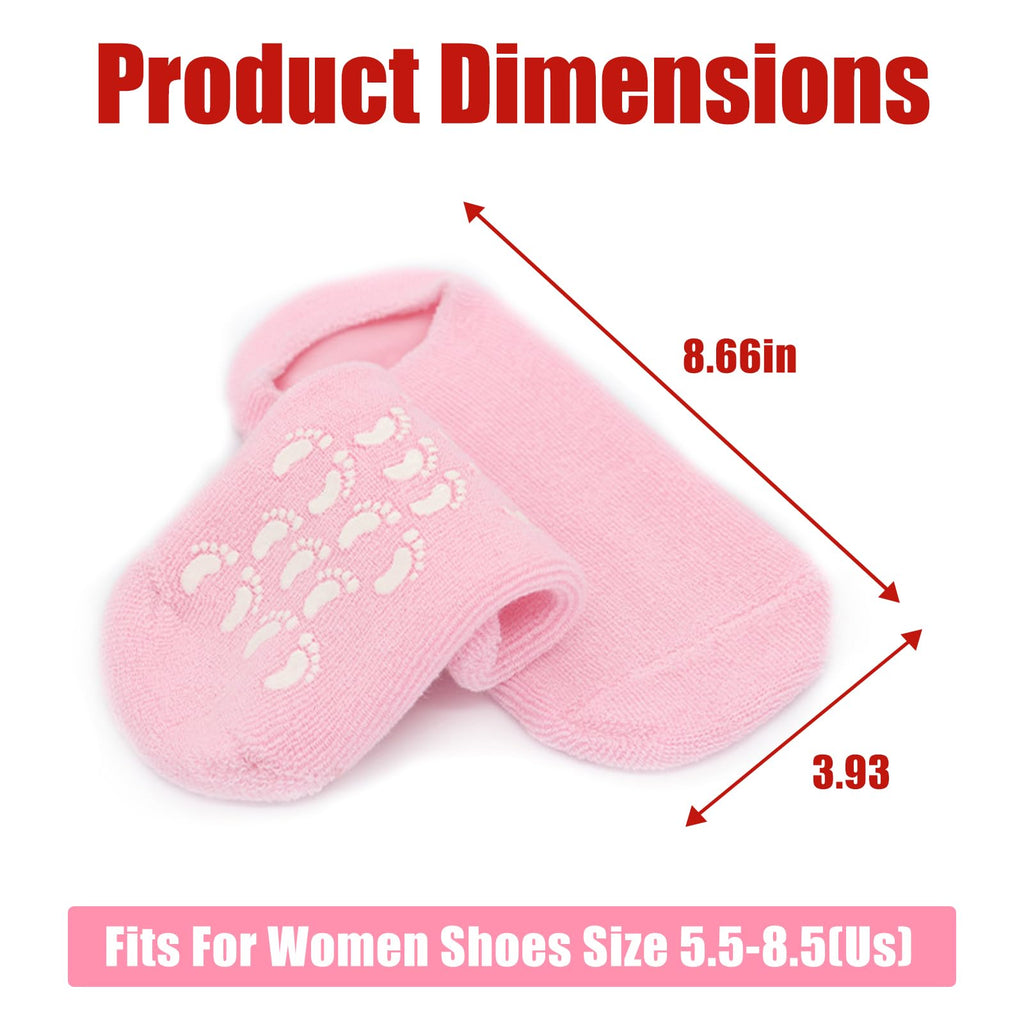 Lifestyle view demonstrating foot care treatment with soothing spa socks