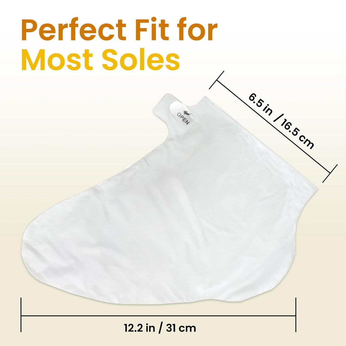 Model feet wearing the hydrating foot mask socks comfortably