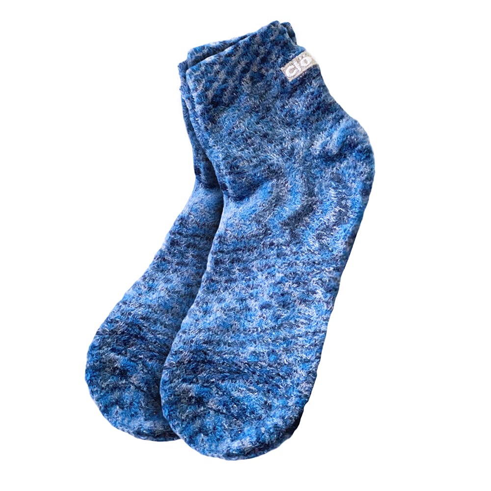 Close up of soft plush texture on Cloudz spa socks