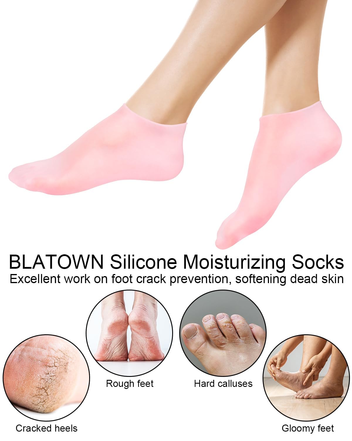 Anti-slip bottom detail of silicone spa socks