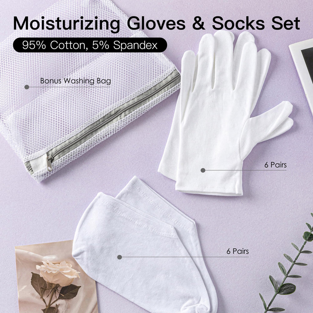 Complete 12 pairs Besslee spa set laid out with accessories