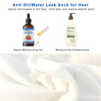 Lanje moisturizing heel wrap resting flat to display adjustable strap design