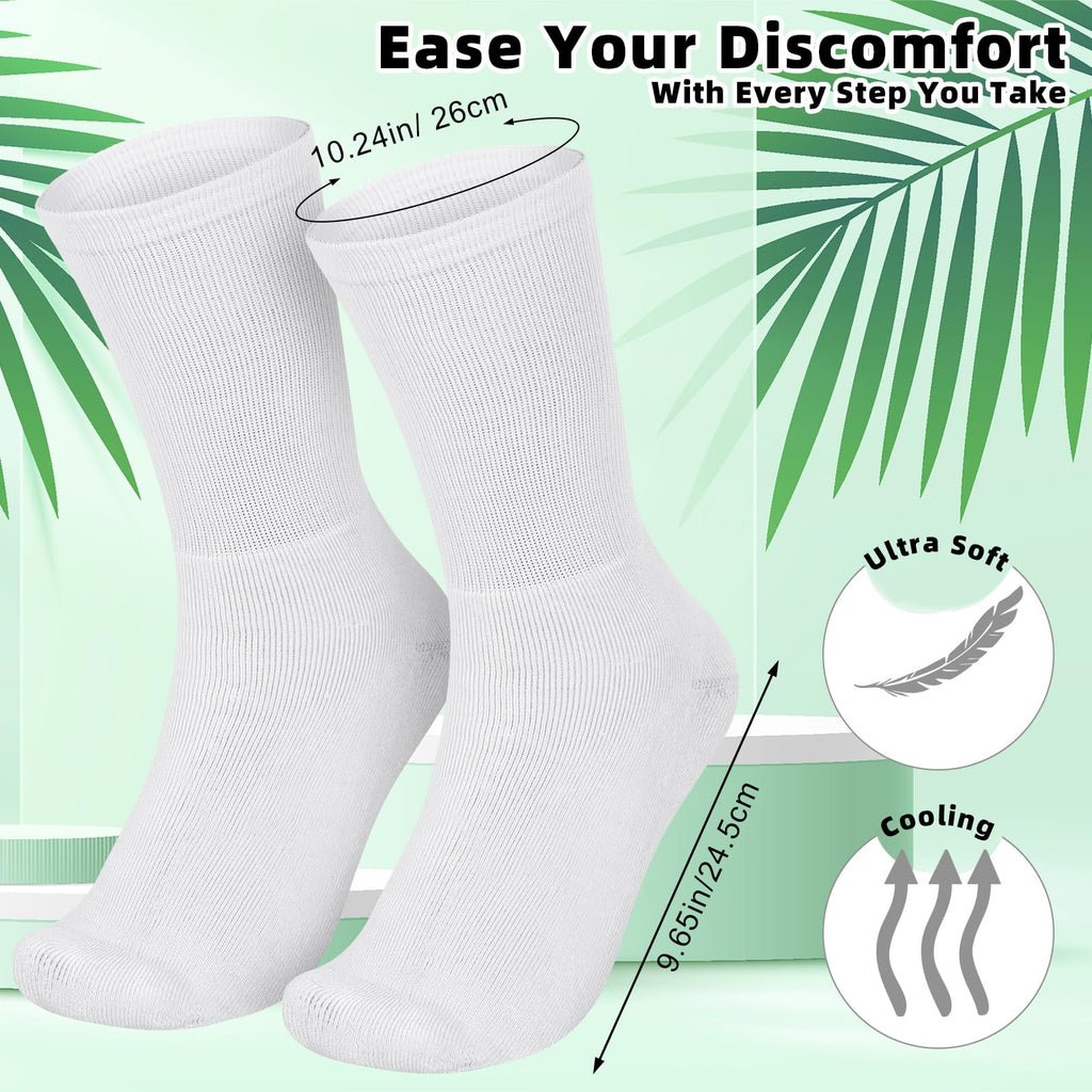 Folded pair of Silicherry moisturizing socks showing breathable fabric