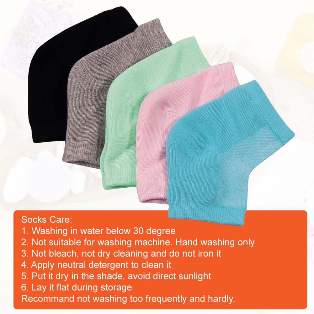 Packaged set of Selizo moisturizing foot care socks ready for use