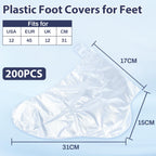Close-up of the durable HDPE material and leak-proof design of the foot covers