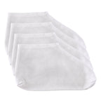 Hotop white cosmetic socks displayed from top angle
