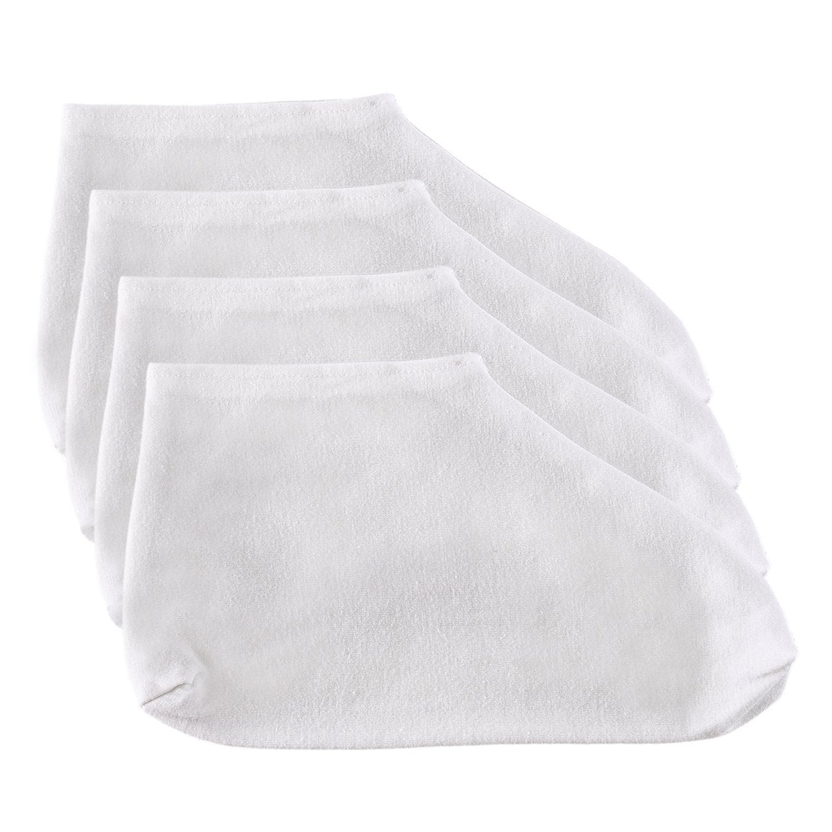 Hotop white cosmetic socks displayed from top angle