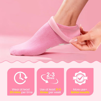 2 in 1 silicone socks and foot cream set