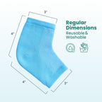 Promifun open toe moisturizing foot socks in use