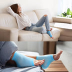 Promifun breathable gel lined socks flat lay