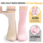Close up of soft silicone gel lining inside socks