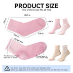 Full foot coverage moisturizing socks paired together