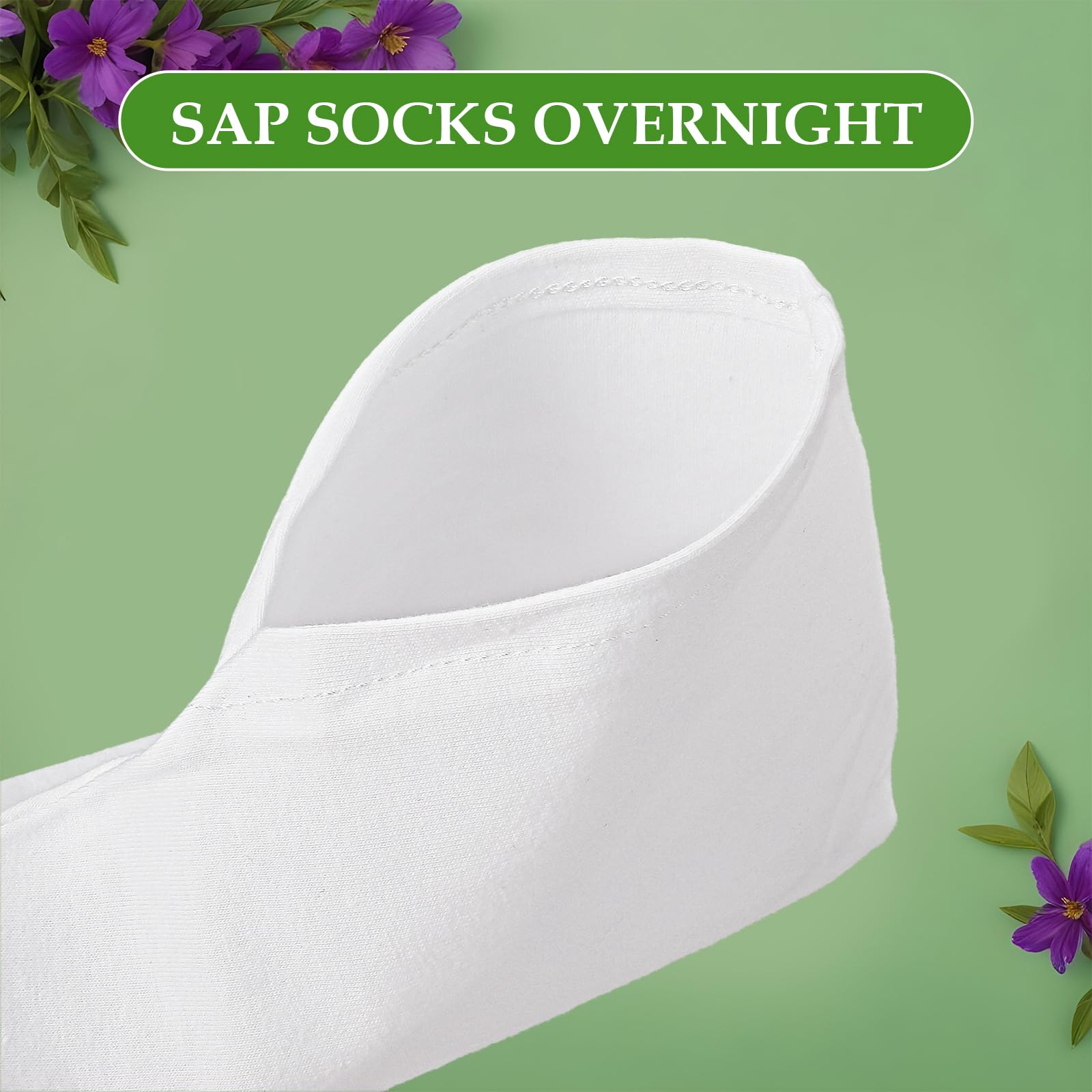 Detailed view of Satinior moisture enhancing cotton socks