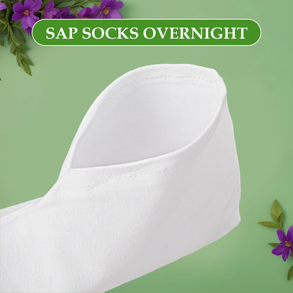 Detailed view of Satinior moisture enhancing cotton socks