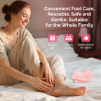 Side angle view of breathable fabric and heel cushioning