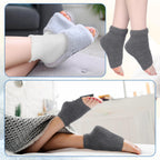 Twistover open toe sleep socks lifestyle angle