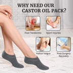 Gray organic cotton moisturizing socks for heel repair