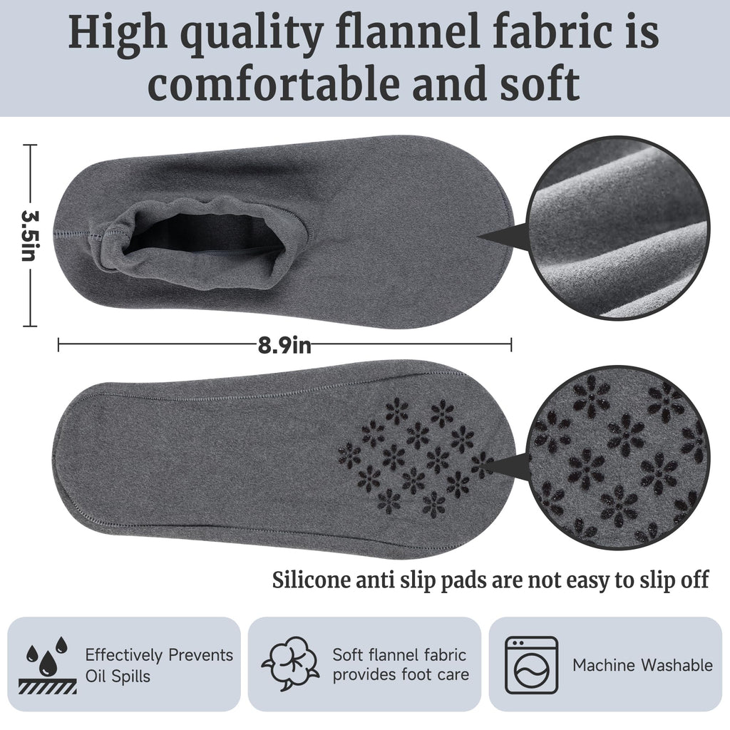 Leak-proof velvet castor oil foot wrap design