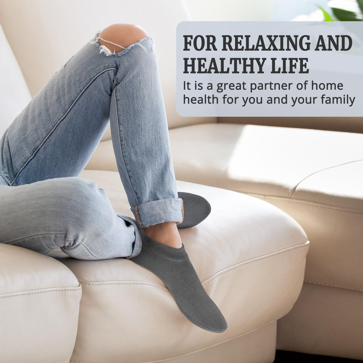 Pedobi foot wellness wrap in gray color