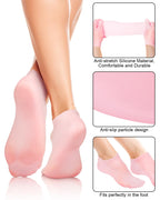 Demonstration of stretching fit for most foot shapes