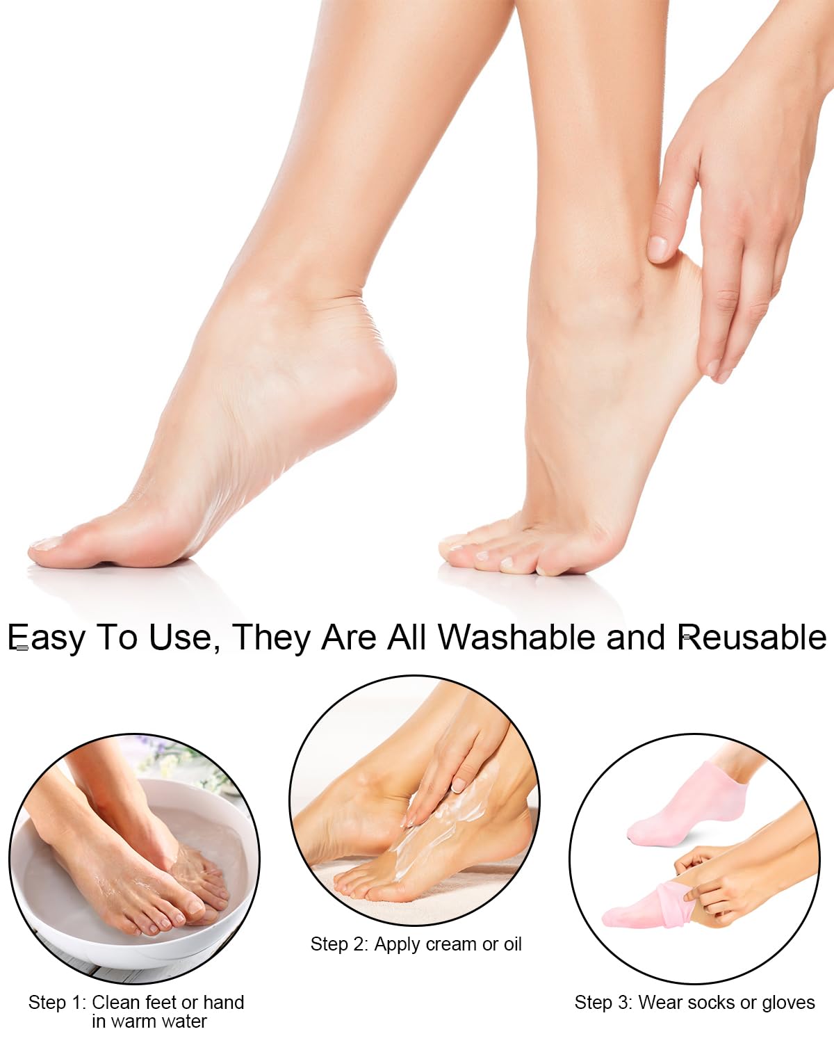 Close up of soft silicone material for foot softening