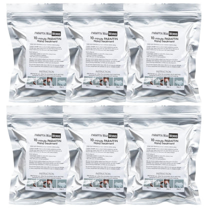 Paraffin Wax Works lavender hand treatment gloves heated with thermochromic label