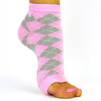 Classic gray Freetoes toeless sock displayed flat on a neutral background.