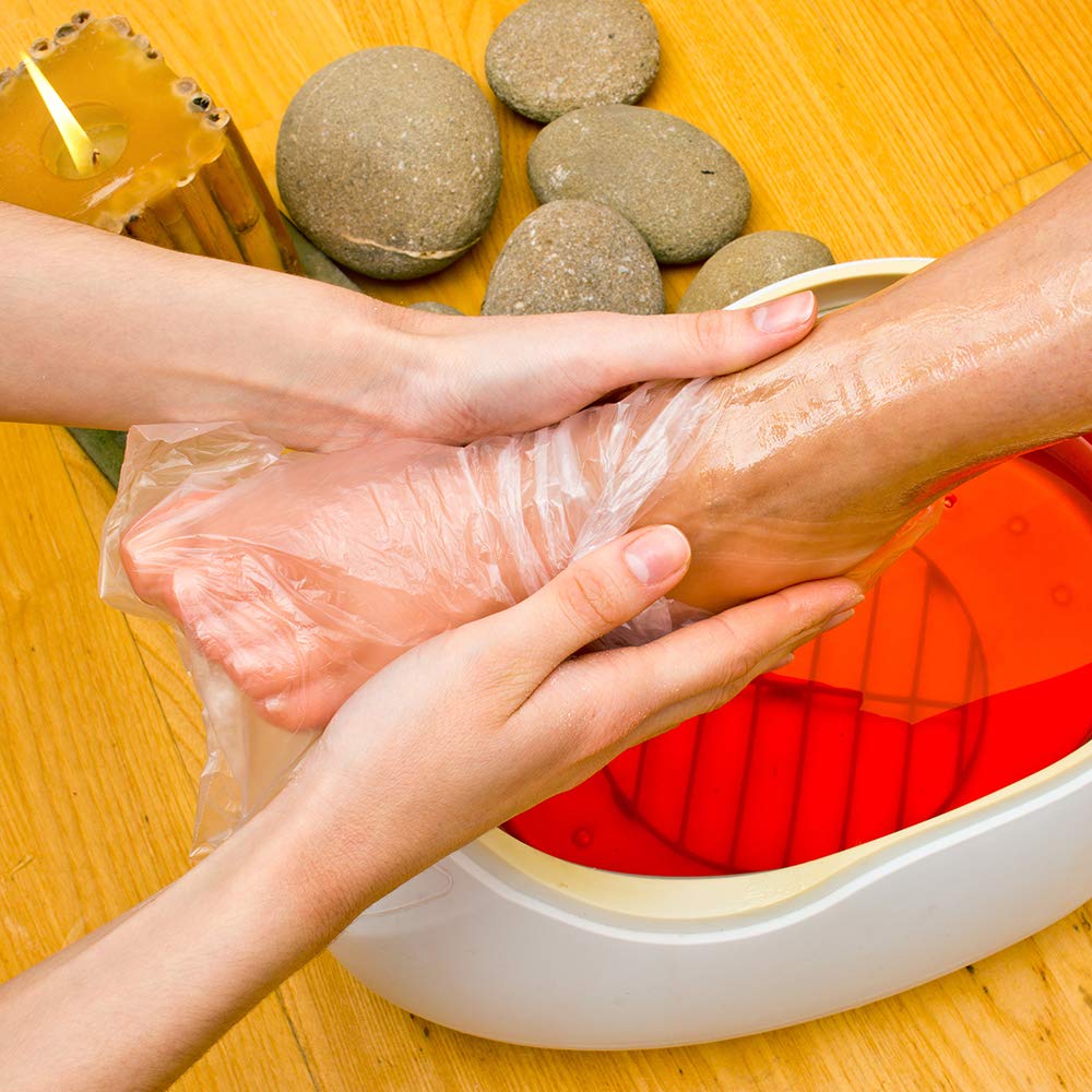 Close up view of the single tube opening on a ForPro Professional Collection disposable hand and foot spa liner