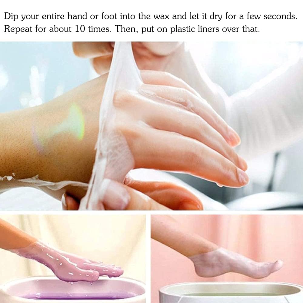 Twelve individual packs of lavender scented premium paraffin wax beads displayed together