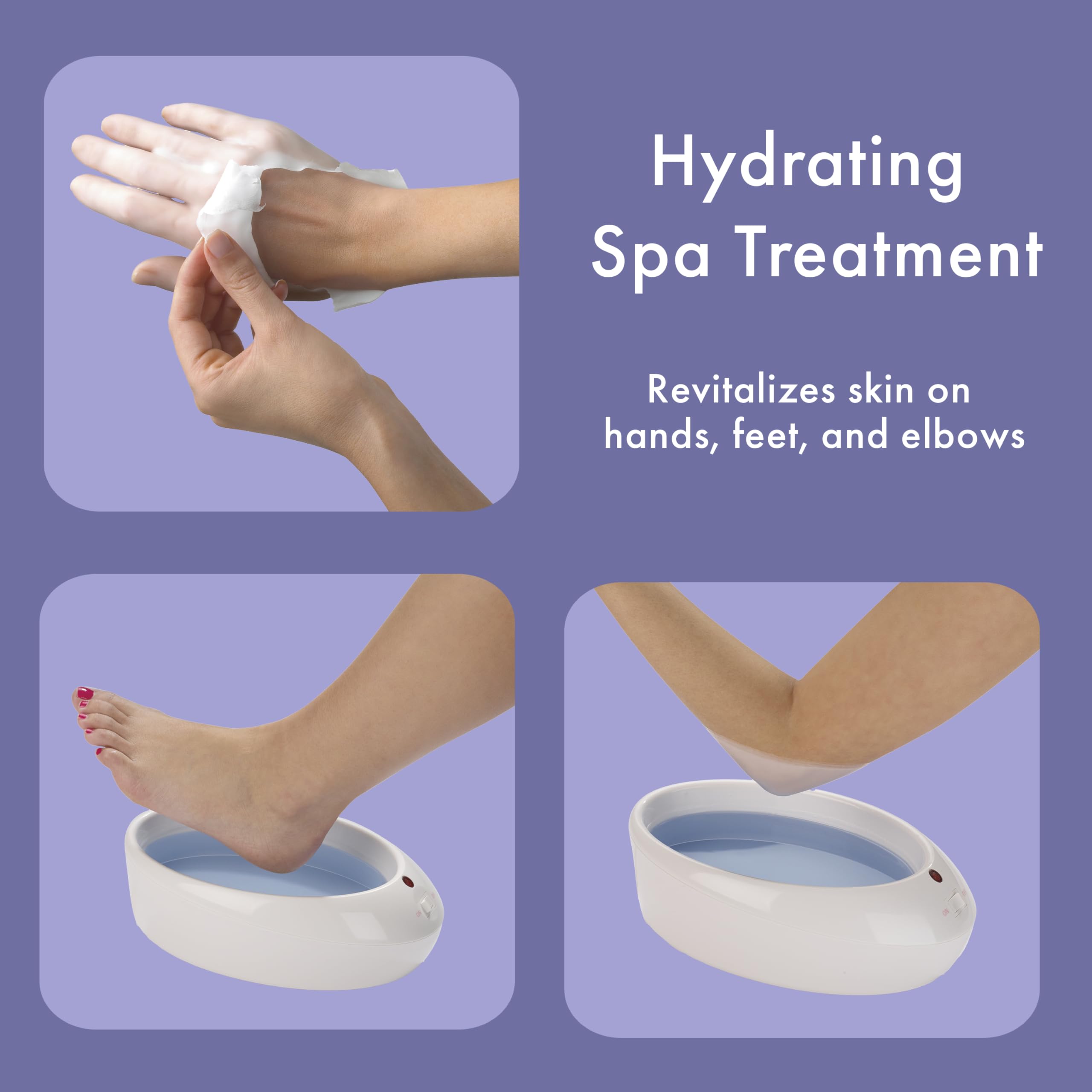 Conair True Glow heated wax machine showing interior tub with melted paraffin wax