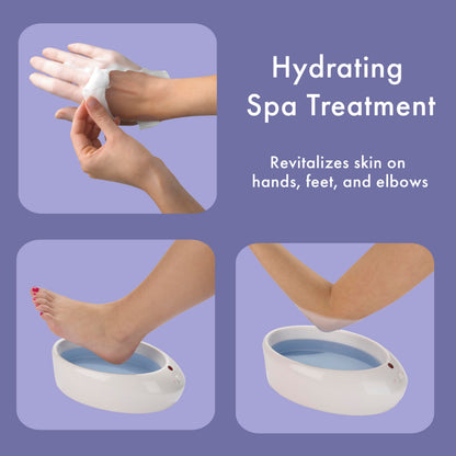 Conair True Glow heated wax machine showing interior tub with melted paraffin wax
