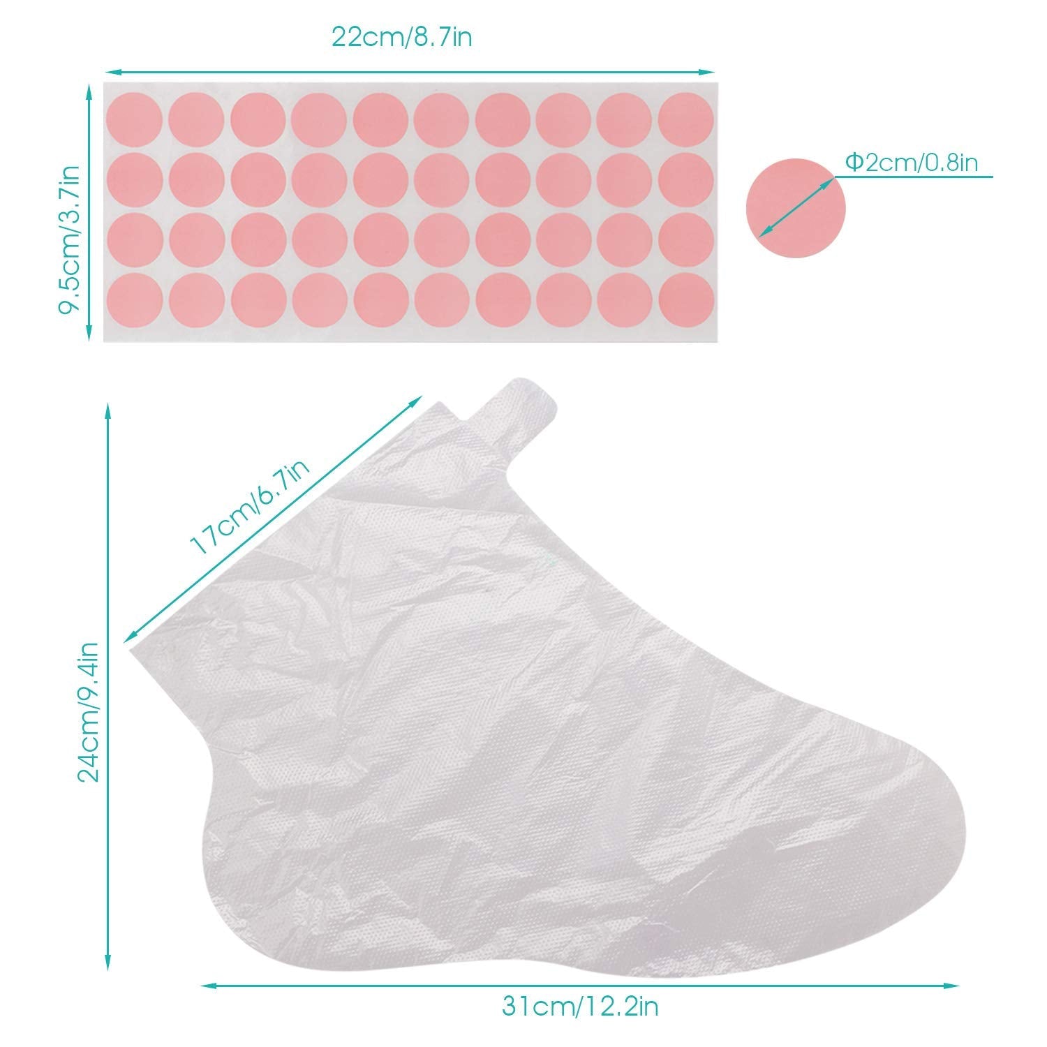 Durable leakproof material test showing the tear-resistant design of the foot protectors.