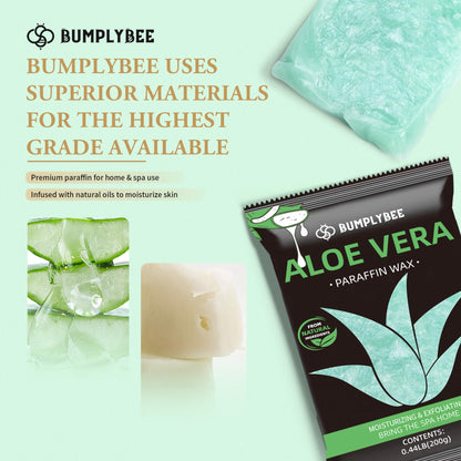 Melted green aloe vera paraffin wax inside a professional spa bath machine