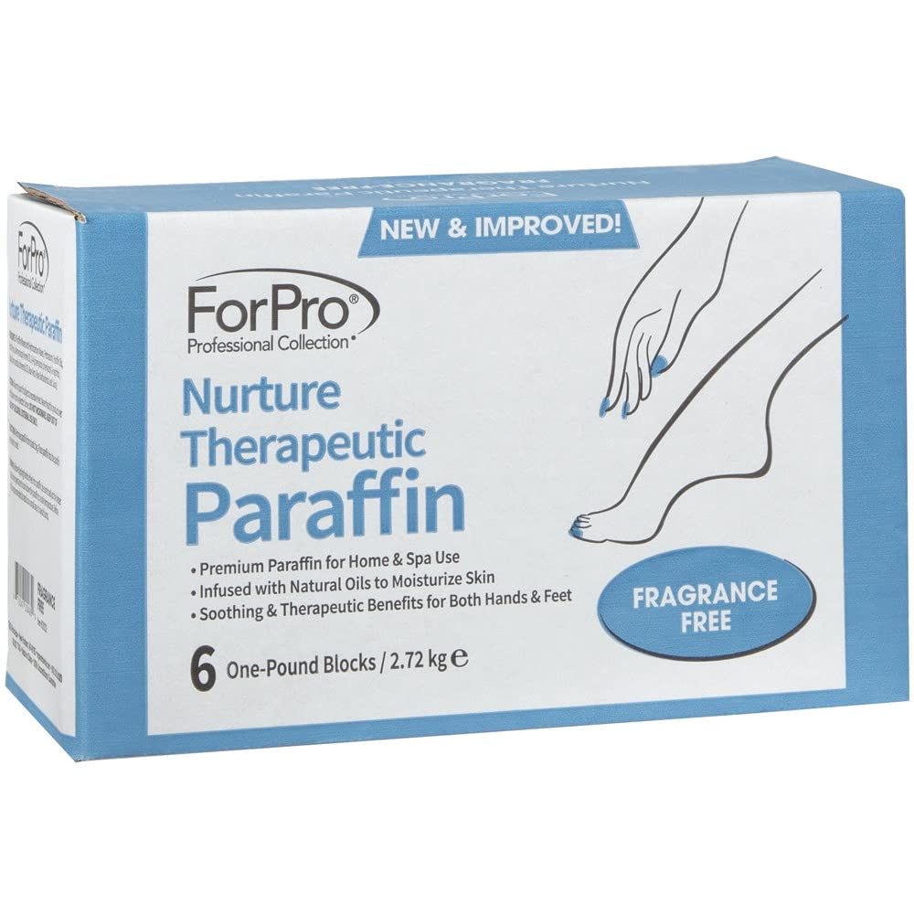 ForPro Professional Collection unscented paraffin blocks melting inside a digital salon wax bath helper.