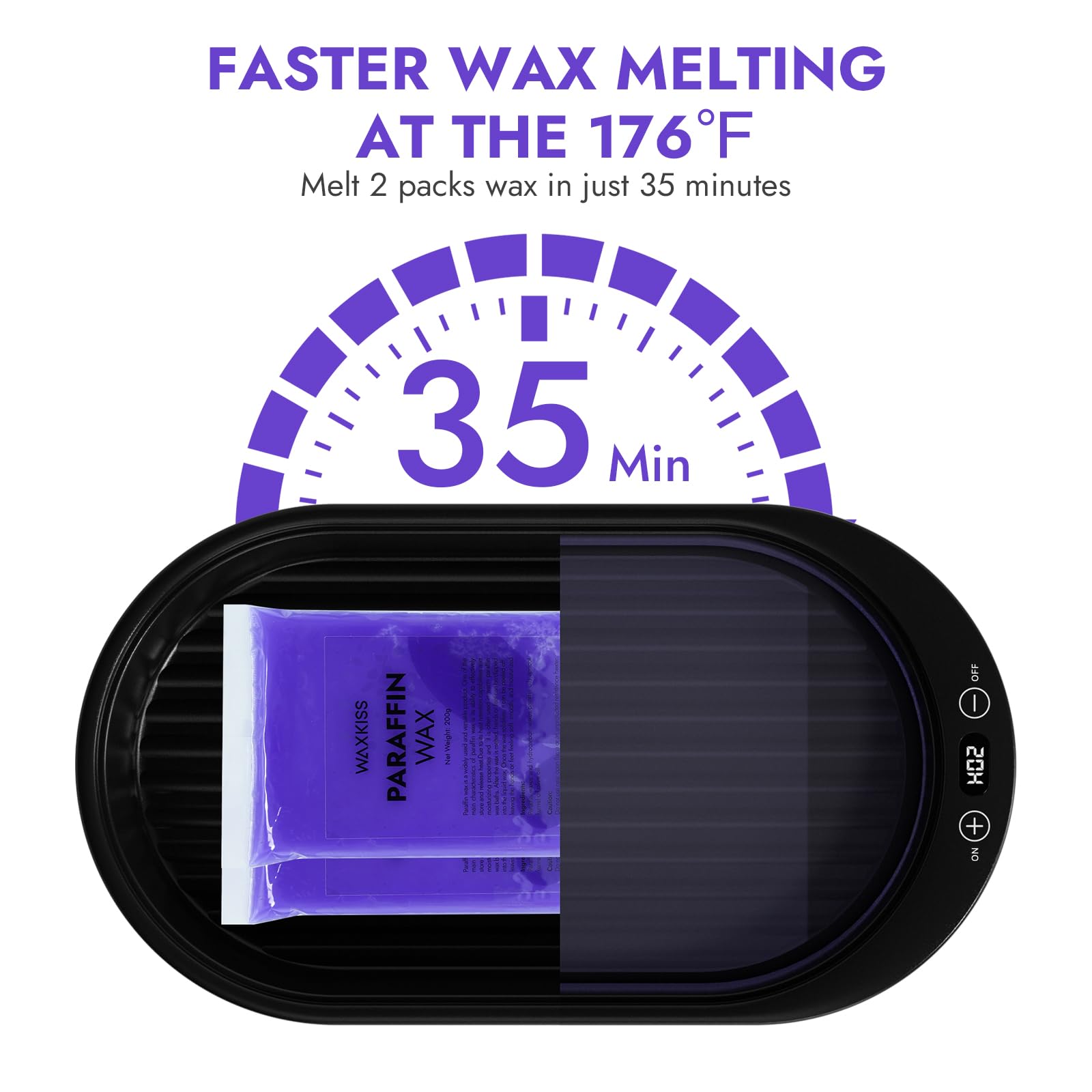 Soothing thermal paraffin treatment for hand hydration and joint relief