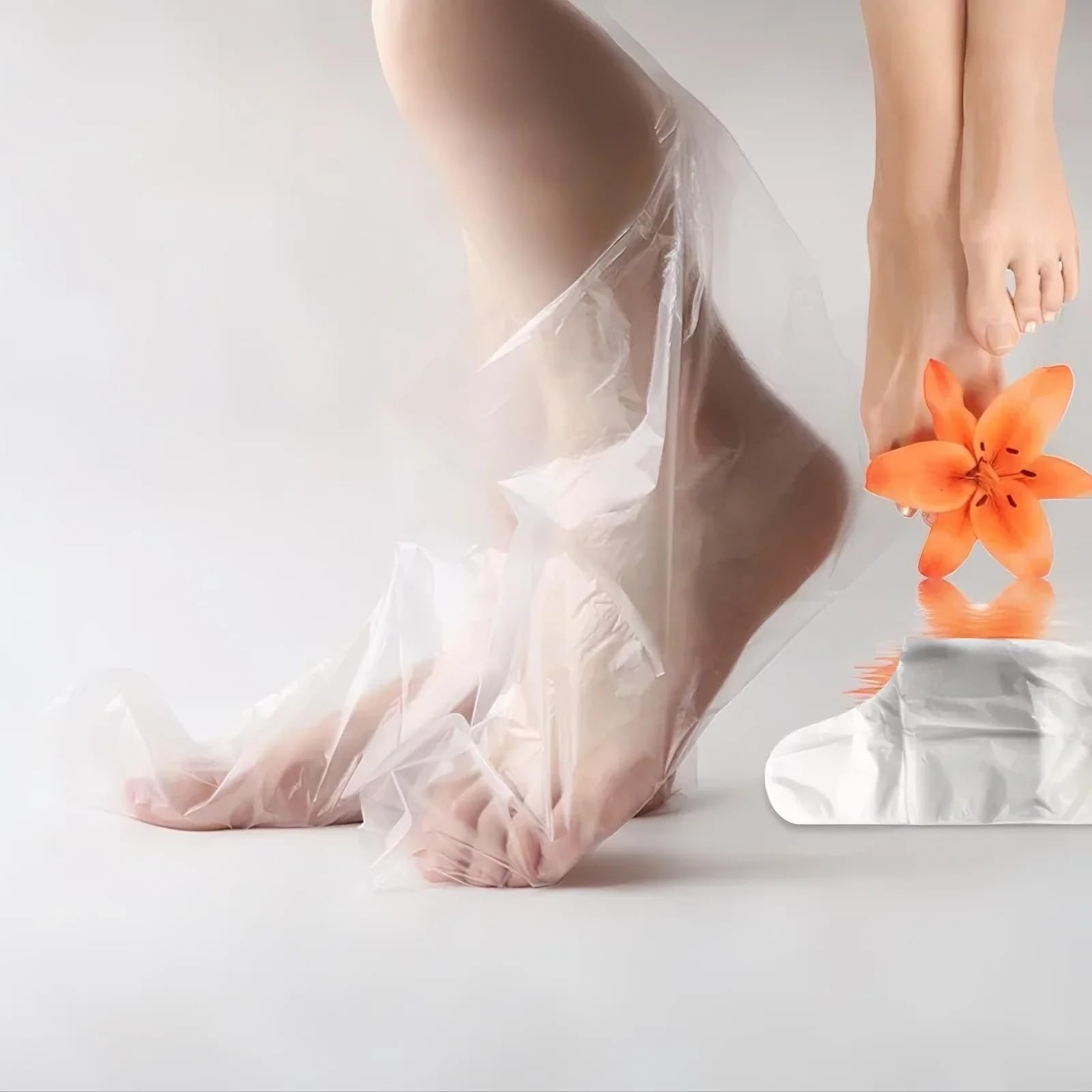 Anti slip textured disposable foot liners for home salon use