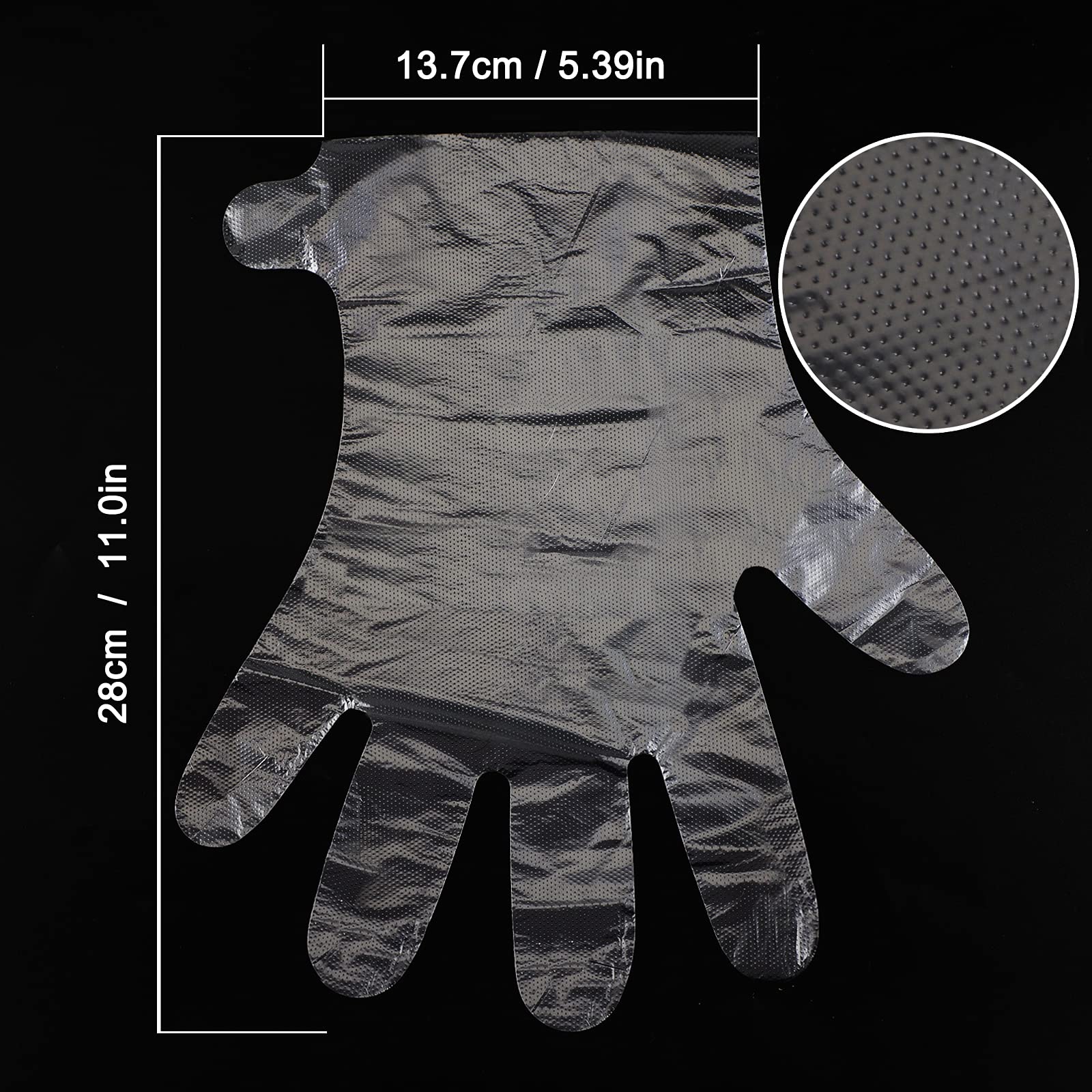 Disposable plastic thermal glove liners applied over wax treated hand for intensive spa therapy