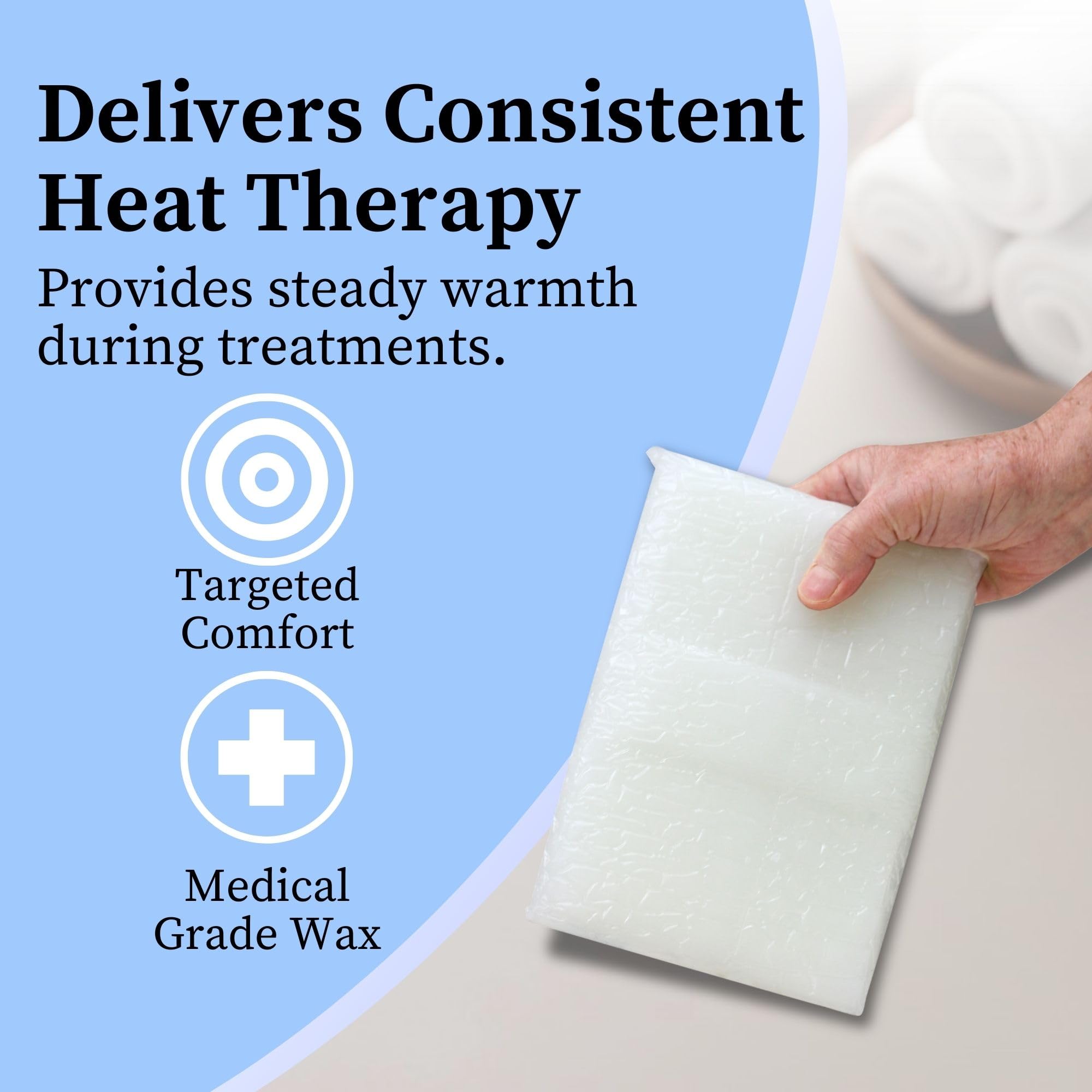 Performa low melt paraffin wax blocks layout illustrating individual wrapping for hygienic clinical storage