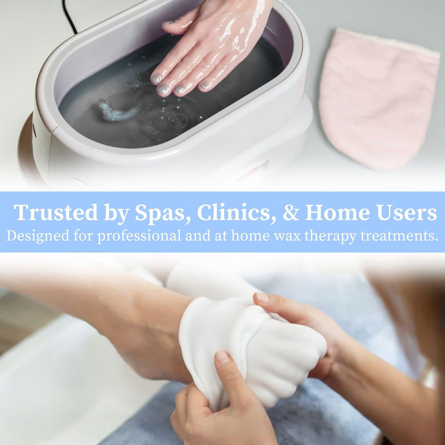 Performa physical therapy paraffin wax refill showcasing extreme clarity for sensitive skin heat treatments