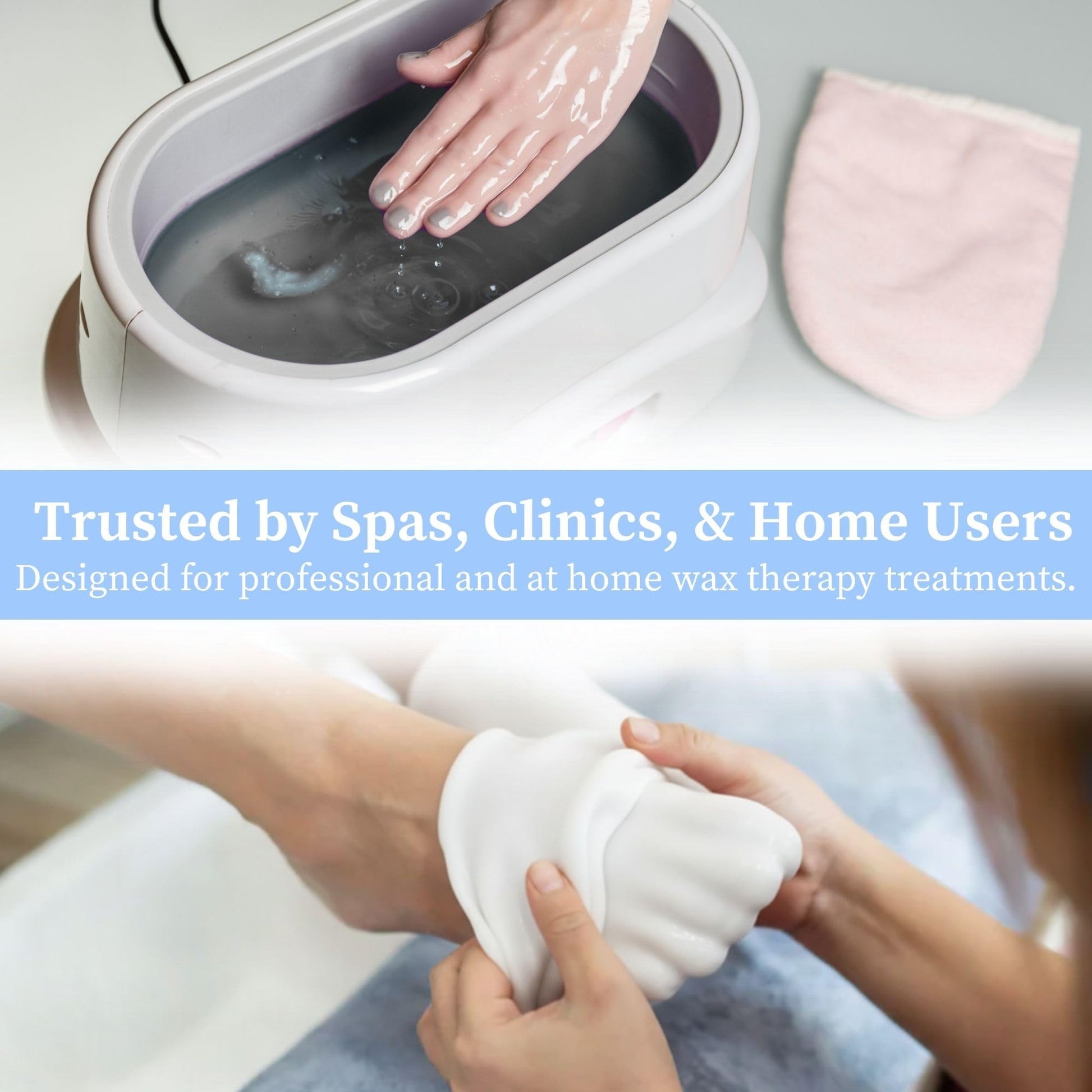 Performa physical therapy paraffin wax refill showcasing extreme clarity for sensitive skin heat treatments