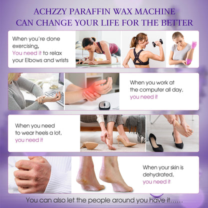 Achzzy natural aromatherapy paraffin blocks showing ingredient label details