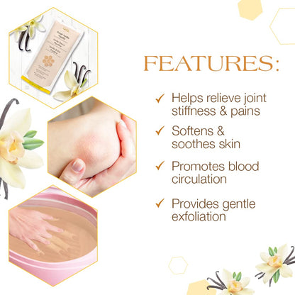 GiGi Sweet Vanilla Paraffin Wax blocks melting smoothly inside a professional spa bath machine.