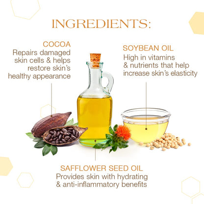 Back label of GiGi Sweet Vanilla Paraffin showing detailed ingredient list and usage instructions.