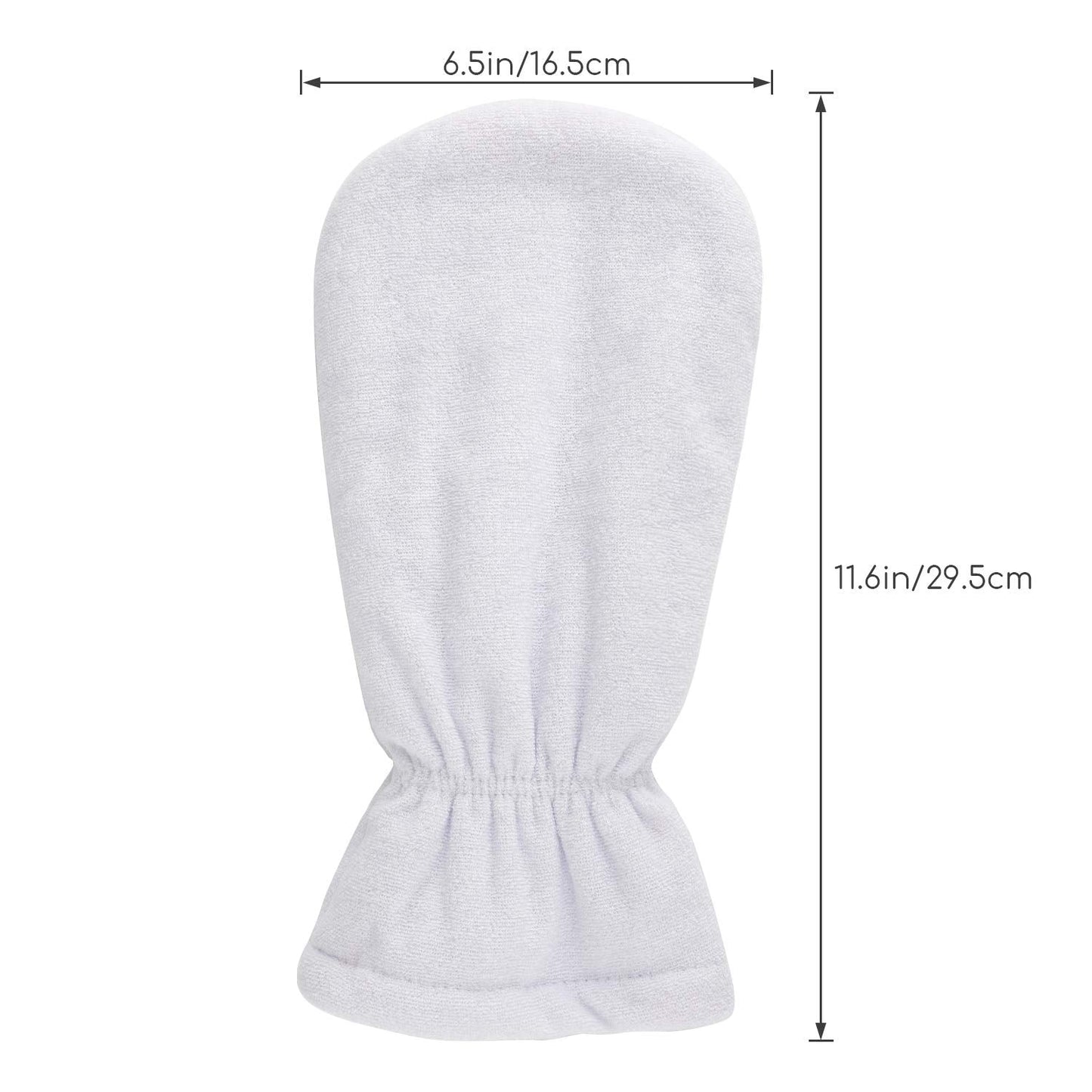 Two pairs of Segbeauty paraffin wax bath protection mittens laid flat