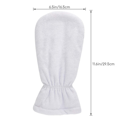 Two pairs of Segbeauty paraffin wax bath protection mittens laid flat